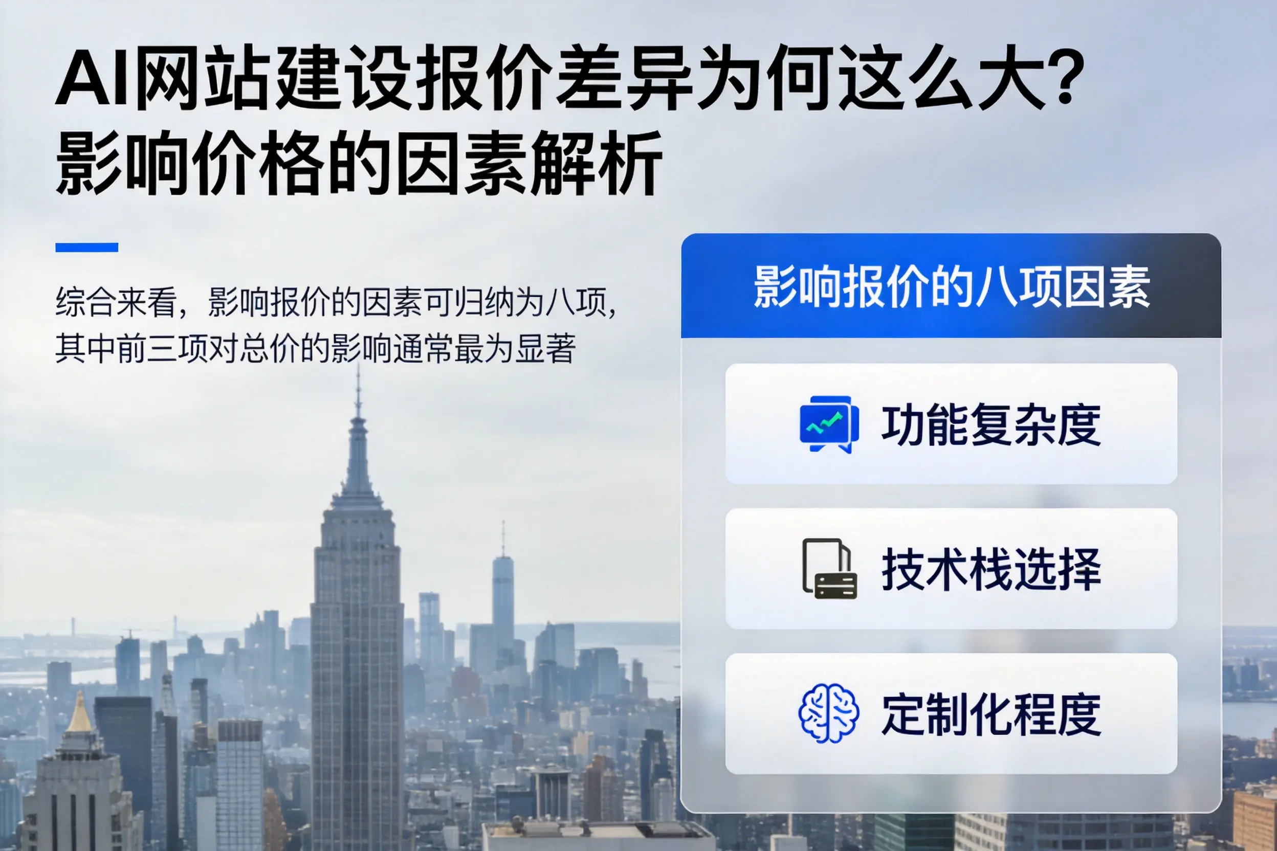 宁波AI网站建设报价差异为何这么大?影响价格的因素解析