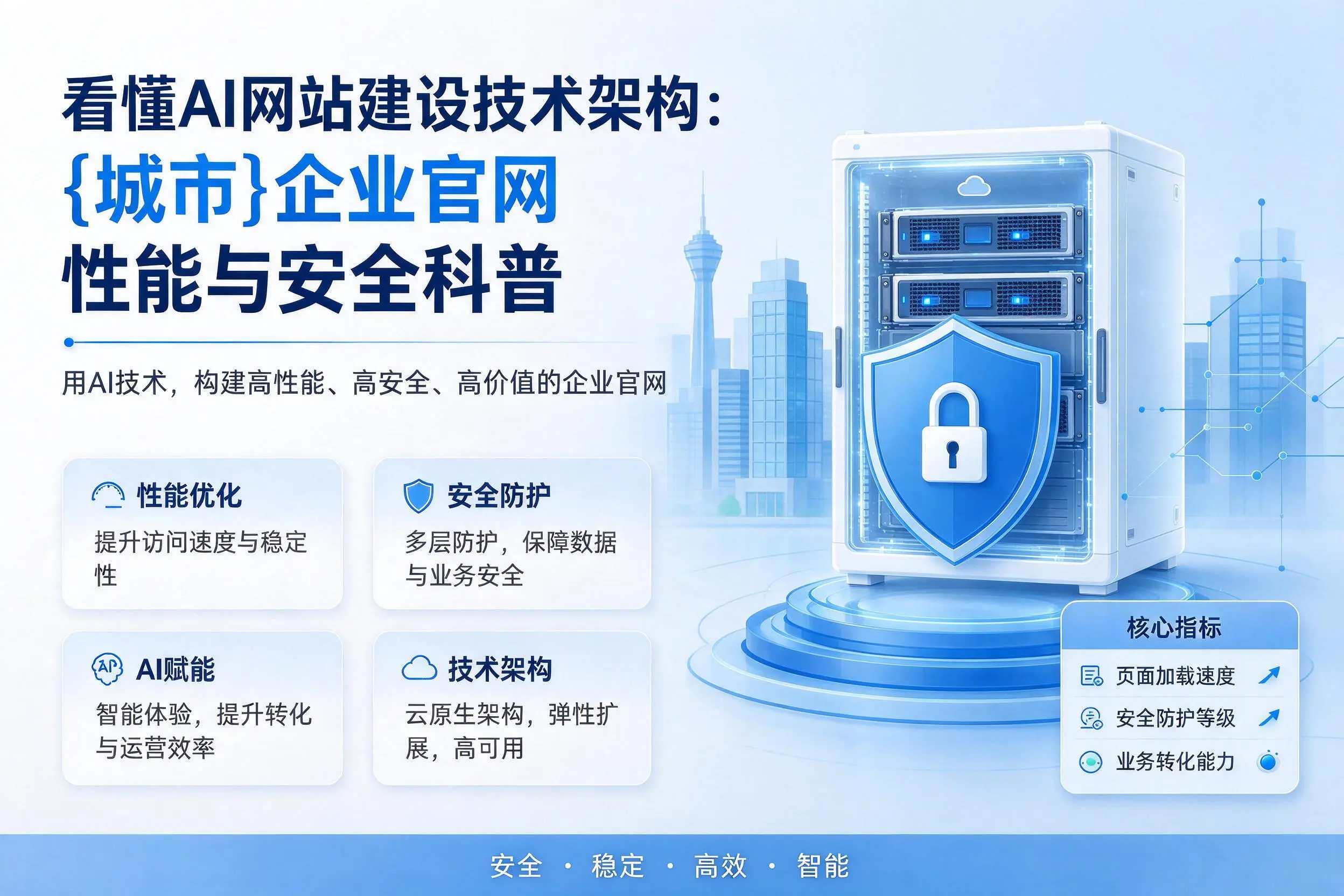 看懂AI网站建设技术架构:宁波企业官网性能与安全科普